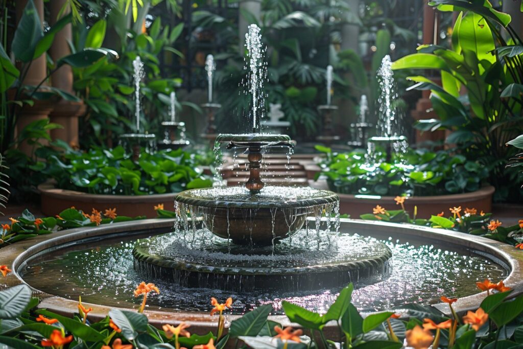 Créer une oasis de jardin avec des fontaines miniatures