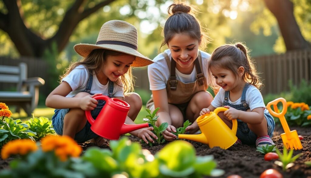 Jardiner avec les enfants : plaisir et apprentissage