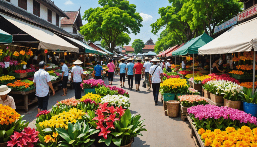 Marchés aux fleurs et jardins gourmands à explorer à Pattaya
