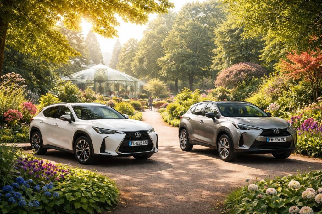 Les jardins botaniques accessibles en voiture hybride Lexus UX ou Toyota Yaris Cross