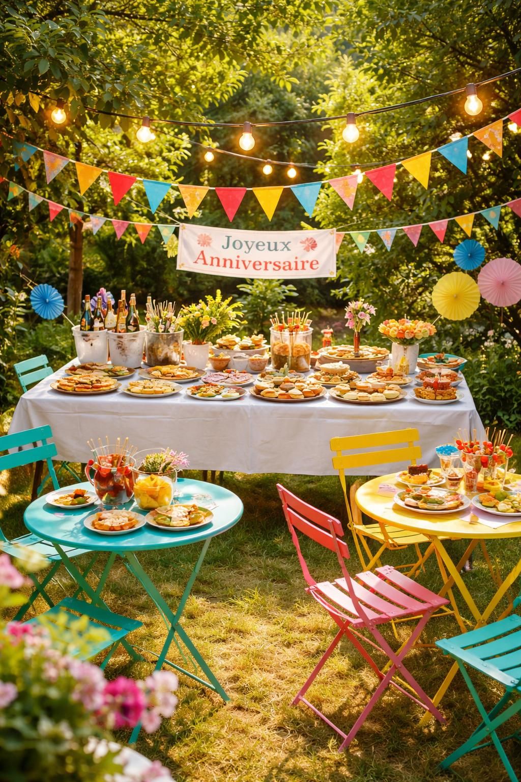 découvrez comment organiser un goûter d'anniversaire économique dans votre jardin avec des recettes faciles et savoureuses grâce aux produits picard, thiriet et monoprix.