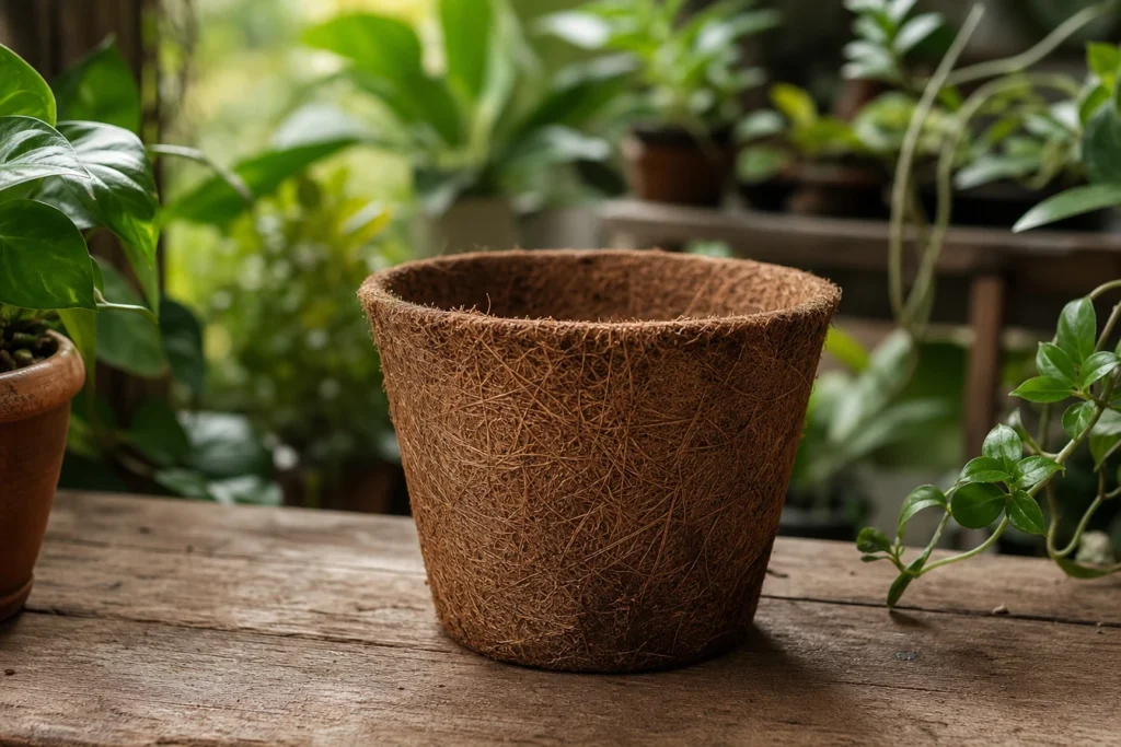 5 raisons de troquer votre porte-plante en plastique contre une version en fibre de coco