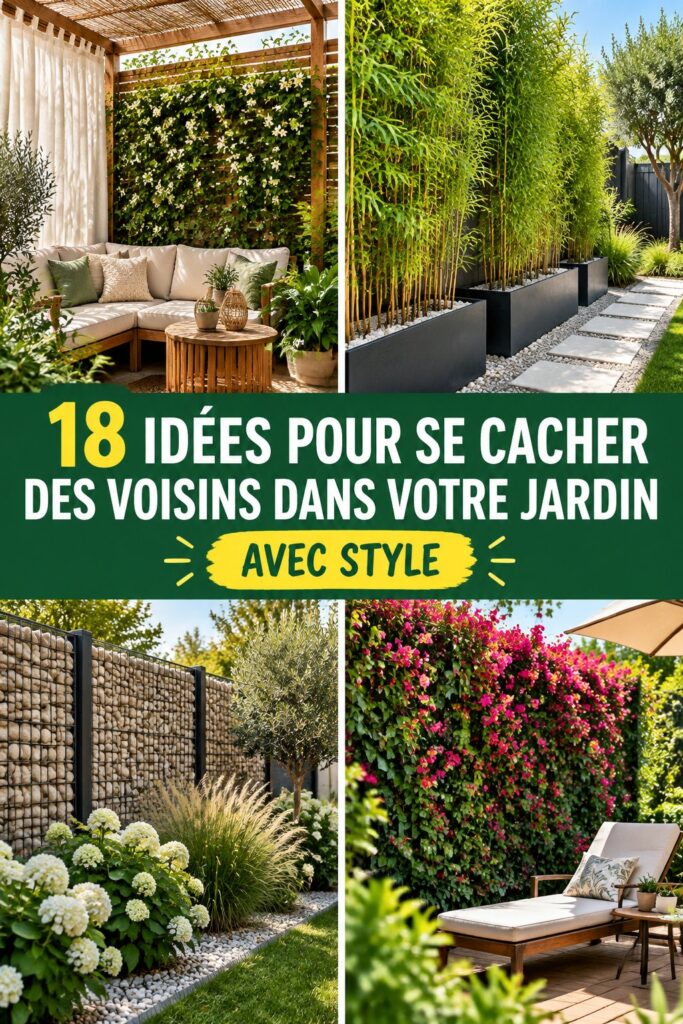 18 façons subtiles de se préserver des regards dans votre jardin