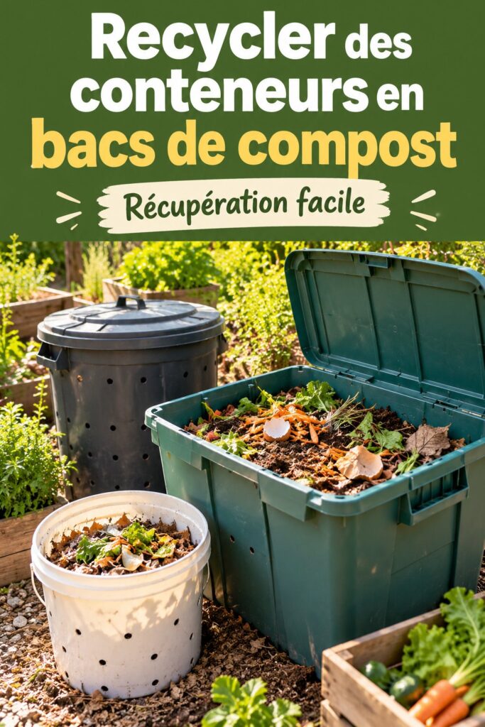 Recycler des conteneurs en bacs de compost